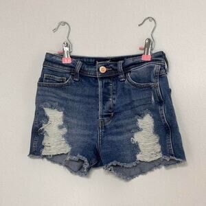 Hollister Women’s Size 0 High Rise Vintage Boyfriend Stretch Denim Shorts